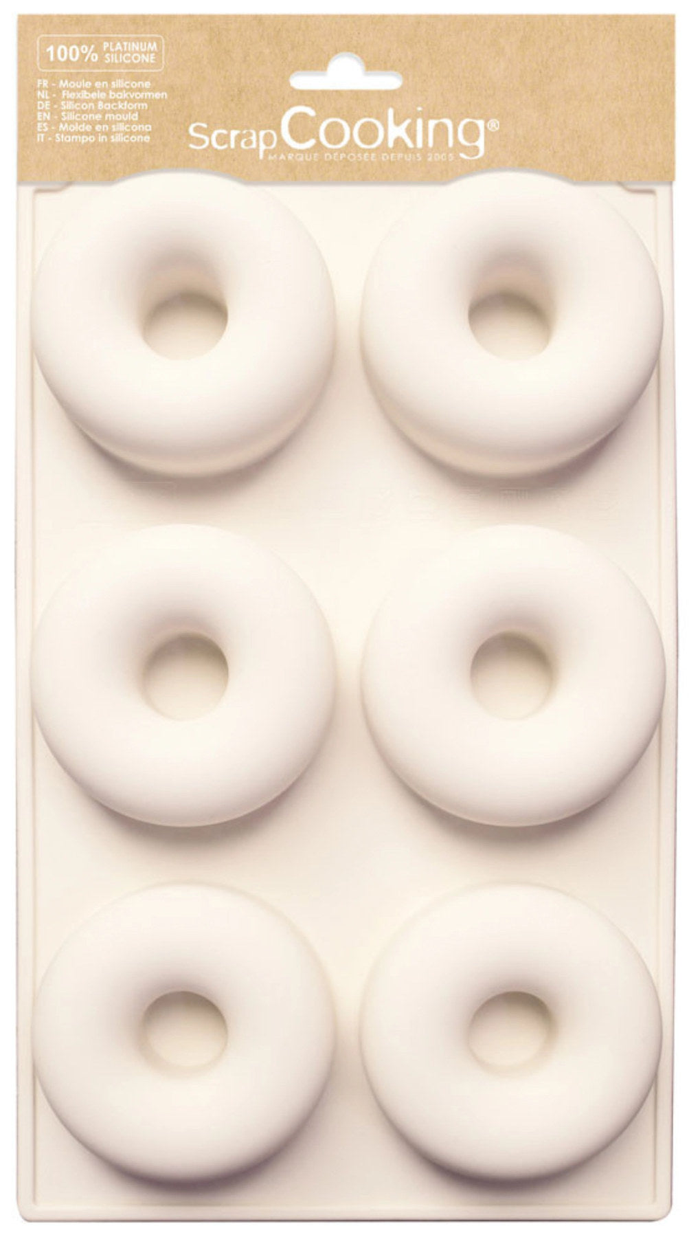 6er Silikonbackform Donuts in Pink präsentiert im Onlineshop von KAQTU Design AG. Backform / Backblech ist von Scrap Cooking