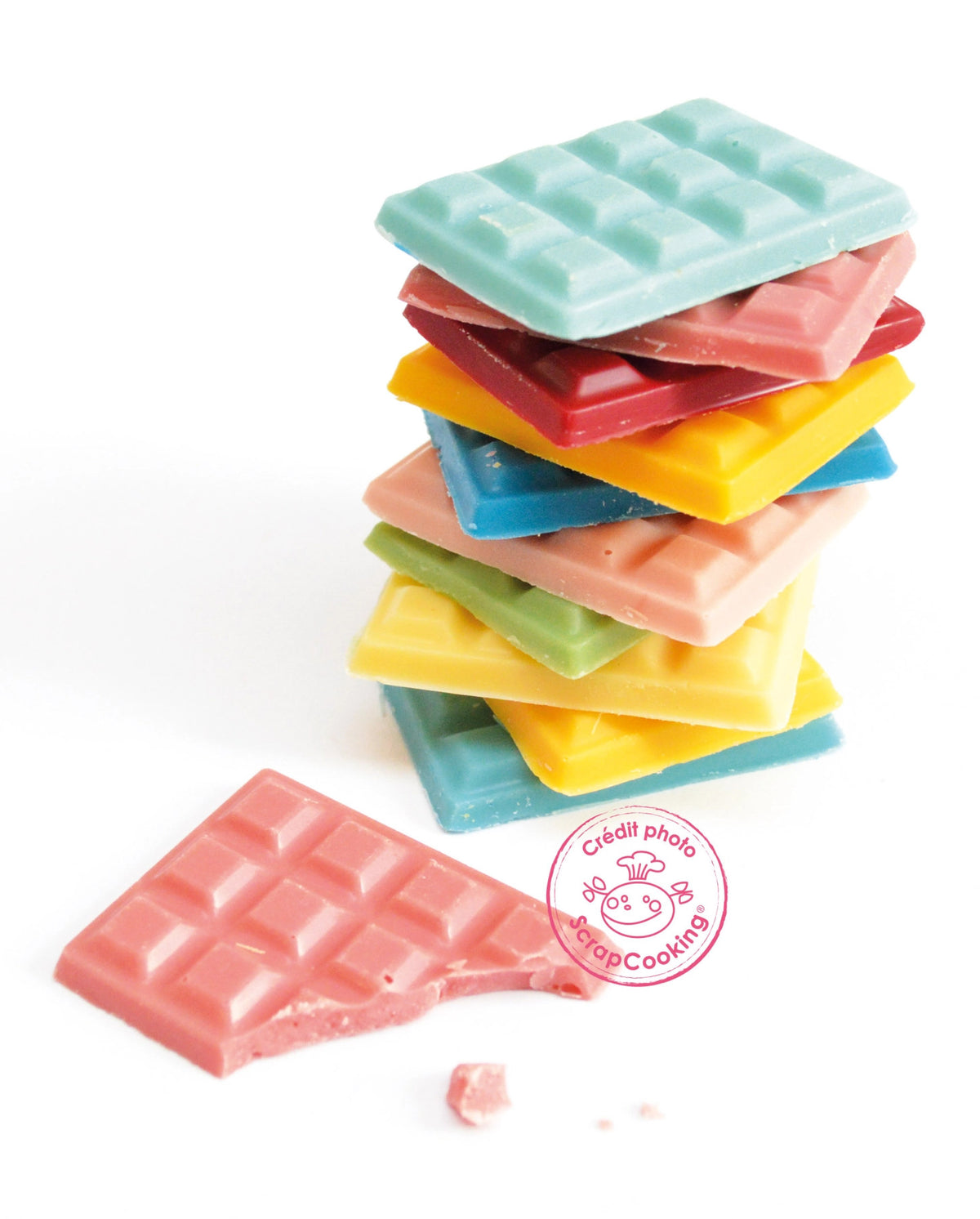 3-tlg. Set Farbpulver Chocolat rotgelbblau 3x5g in Mehrfarbig präsentiert im Onlineshop von KAQTU Design AG. Zutaten ist von Scrap Cooking