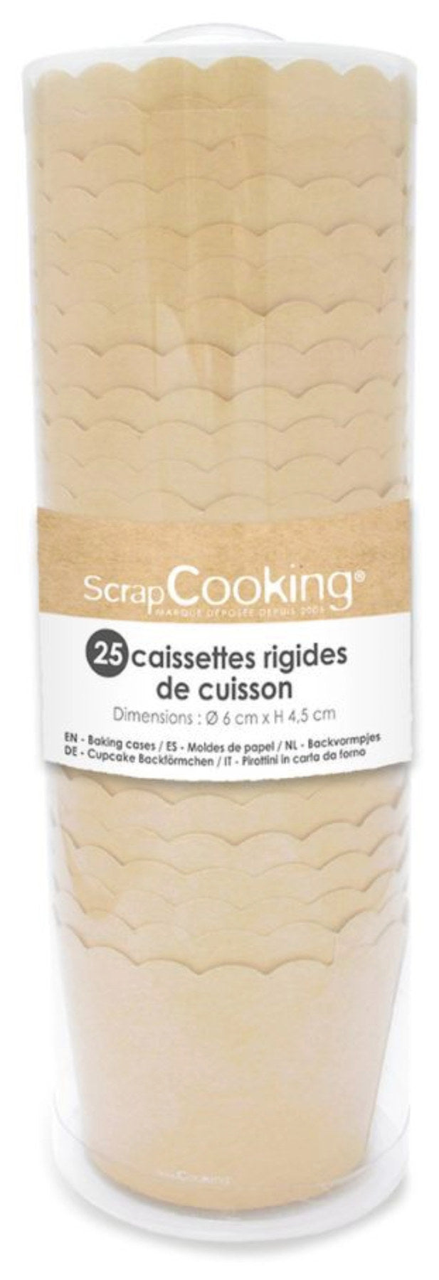 25er Set Cupcake Förmchen in Braun präsentiert im Onlineshop von KAQTU Design AG. Backform / Backblech ist von Scrap Cooking