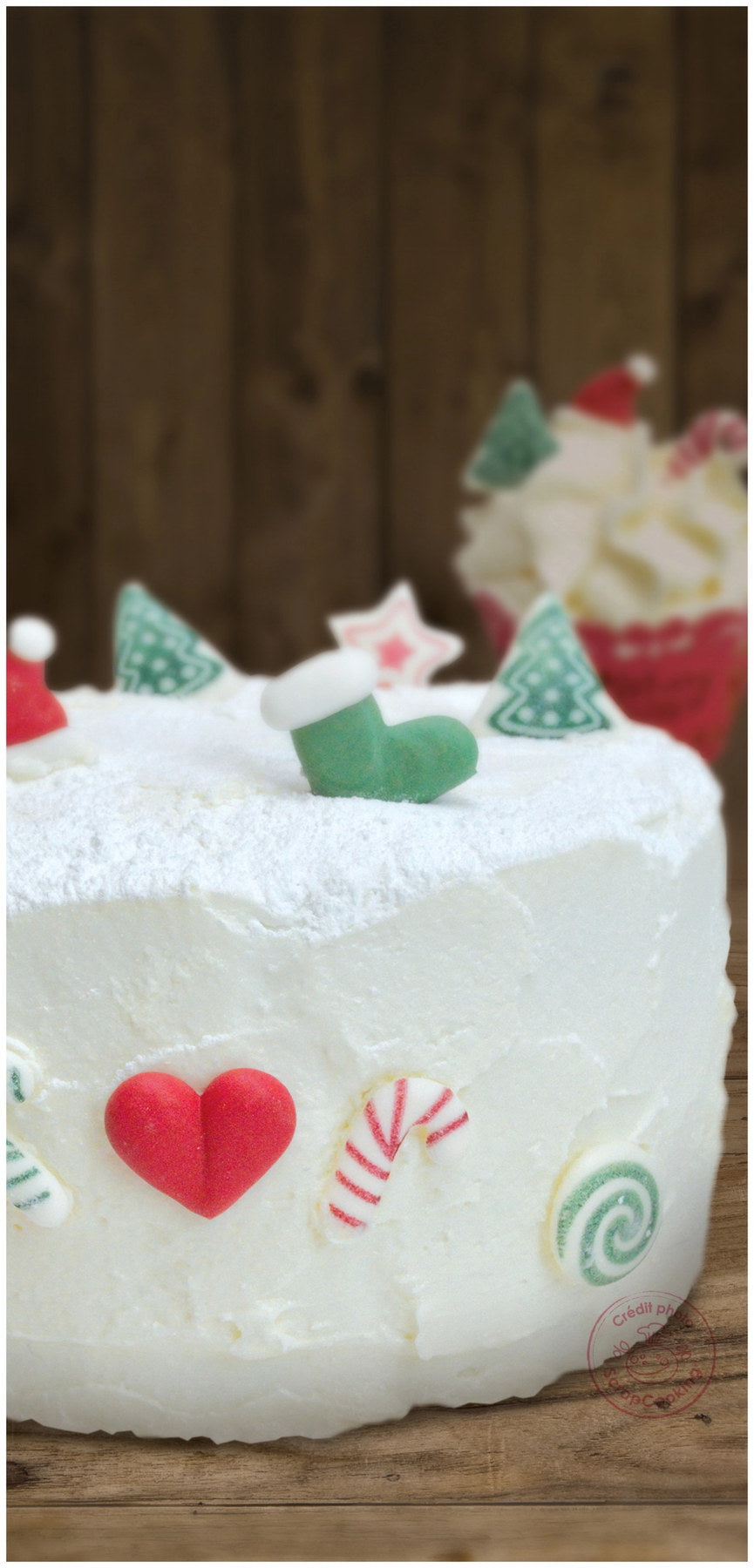 12 Stk. Zucker Deko Sweet Xmas in Grün präsentiert im Onlineshop von KAQTU Design AG. Zutaten ist von Scrap Cooking