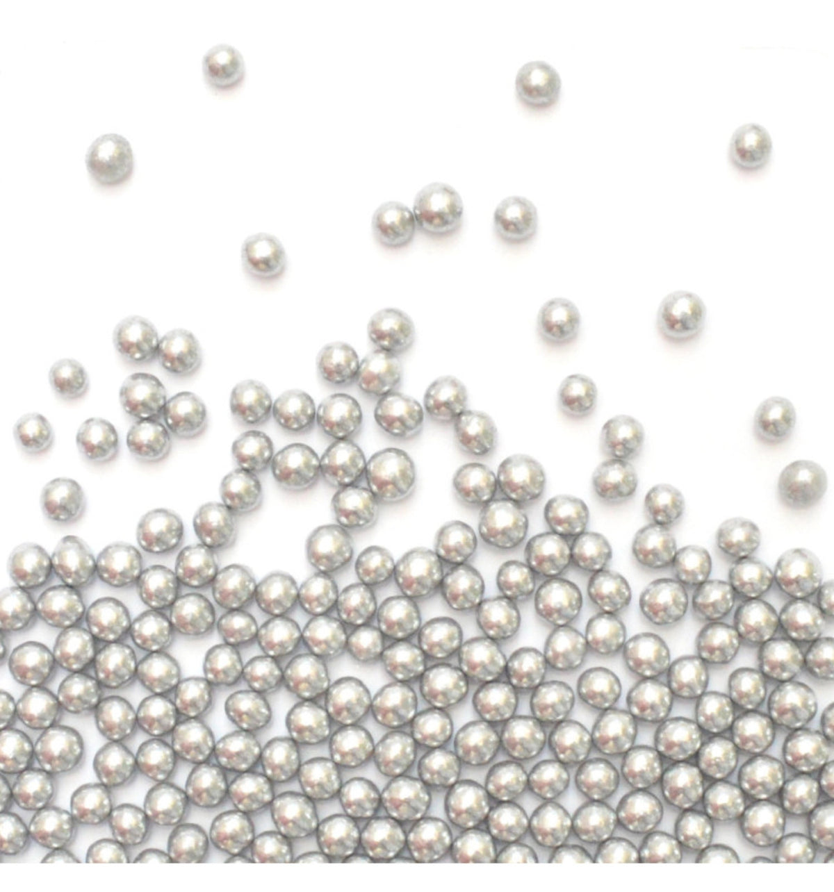 Deko Zucker Perlen silber 55g in Silber präsentiert im Onlineshop von KAQTU Design AG. Zutaten ist von Scrap Cooking