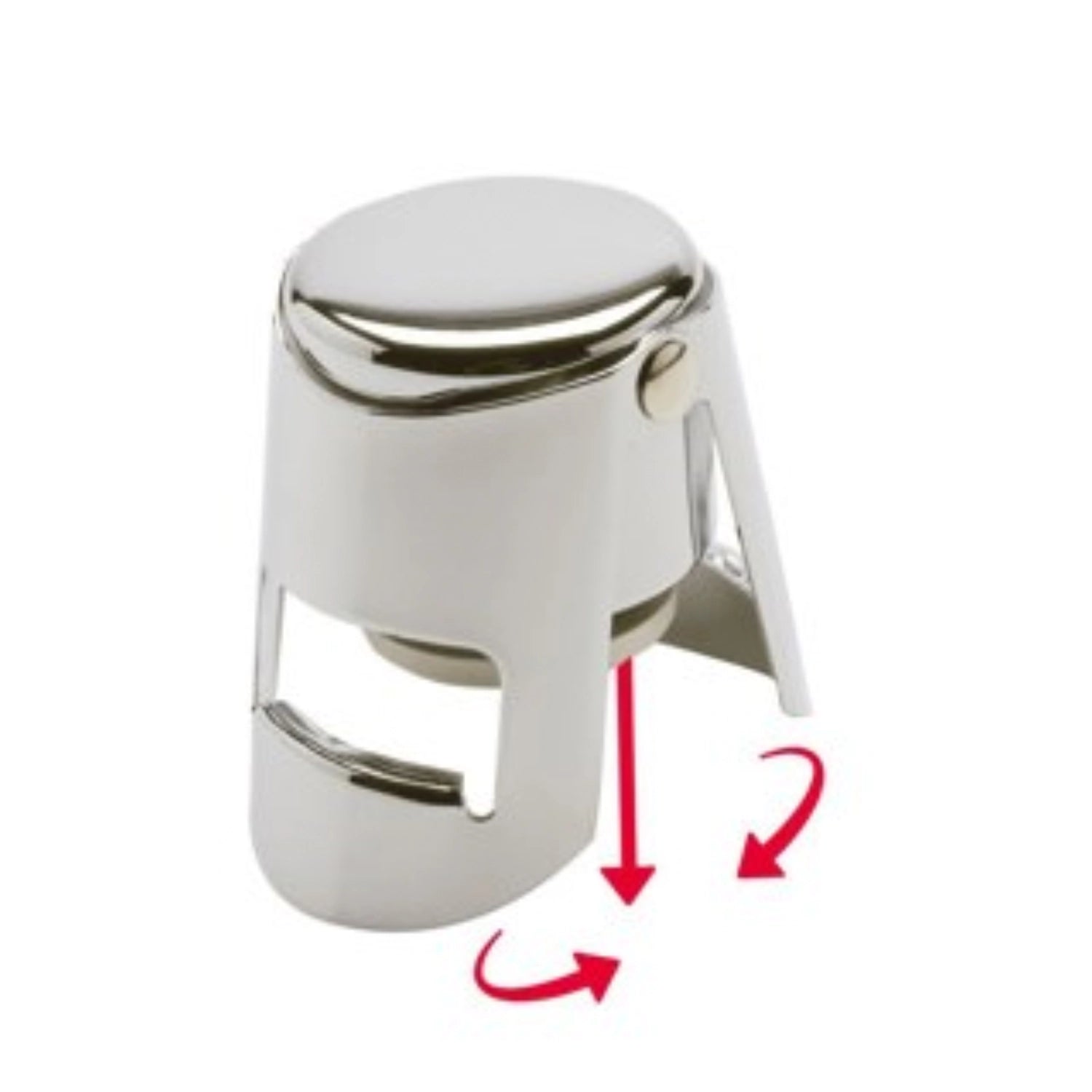 Sektflaschenverschluss von Westmark, 4x4x5.2cm, ideal zum Frischhalten von Sekt und Schaumwein, elegantes Weinzubehör für jeden Anlass.