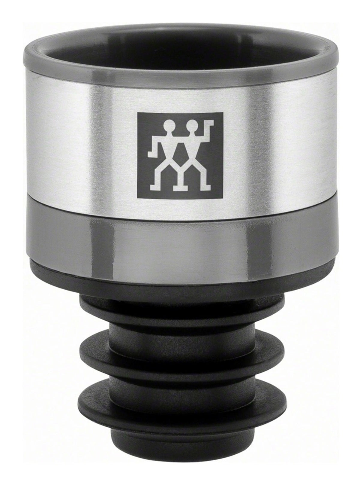 Vakuum Weinverschluss, 3x3x4 cm, grau in Schwarz präsentiert im Onlineshop von KAQTU Design AG. Barzubehör ist von Zwilling Kitchen