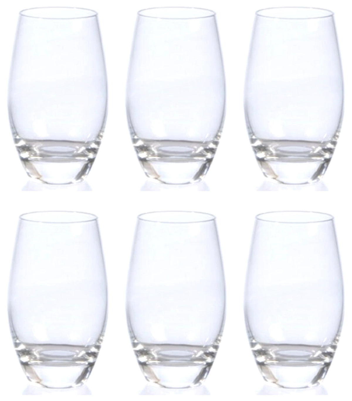 6er Set Malea Longdrinkbecher von Maison Truffe aus klarem Glas, zylindrische Form, Höhe 126mm, Durchmesser 76mm, Fassungsvermögen 35cl.