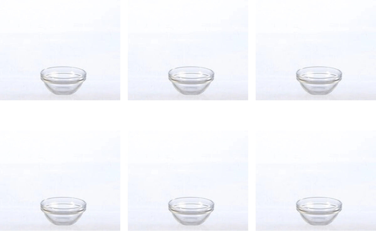6er Set Empilable Glasschale rund stapelbar 6cm in Transparent präsentiert im Onlineshop von KAQTU Design AG. Schale ist von GHA
