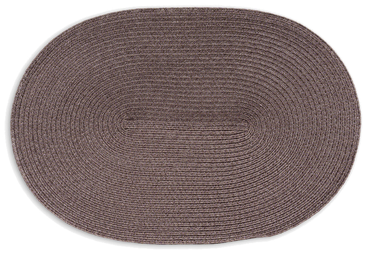 Tischset oval, taupe in Braun präsentiert im Onlineshop von KAQTU Design AG. Tischset ist von Continenta