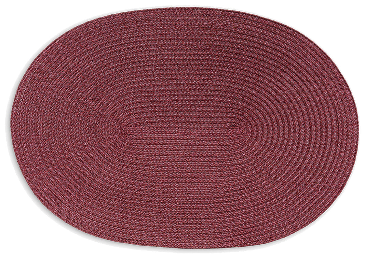 Tischset oval, weinrot in Rot präsentiert im Onlineshop von KAQTU Design AG. Tischset ist von Continenta
