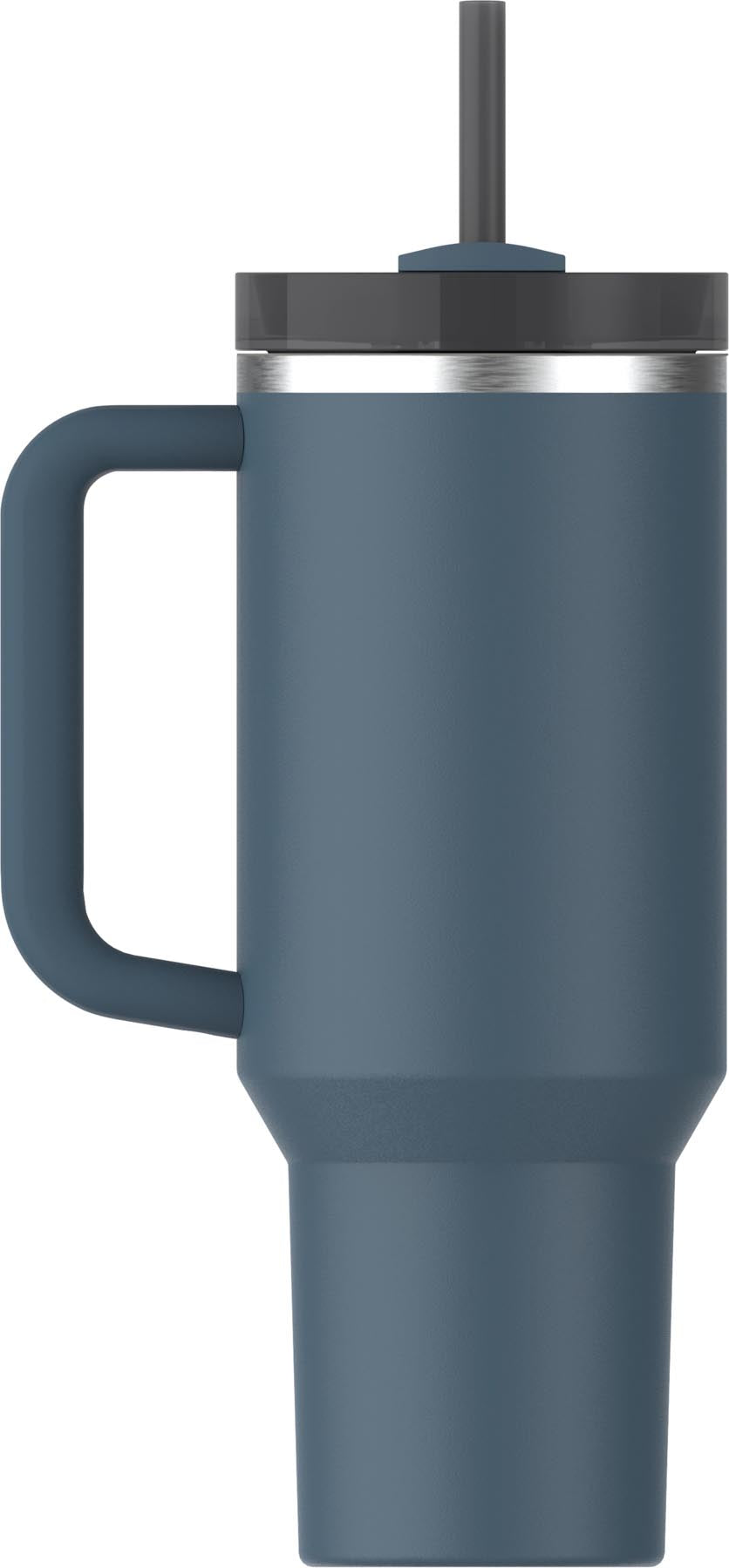 Moderne Stanley Quencher FlowState Thermosflasche in der Farbe Blue Spruce, perfekt für unterwegs und hält Getränke lange heiß oder kalt.