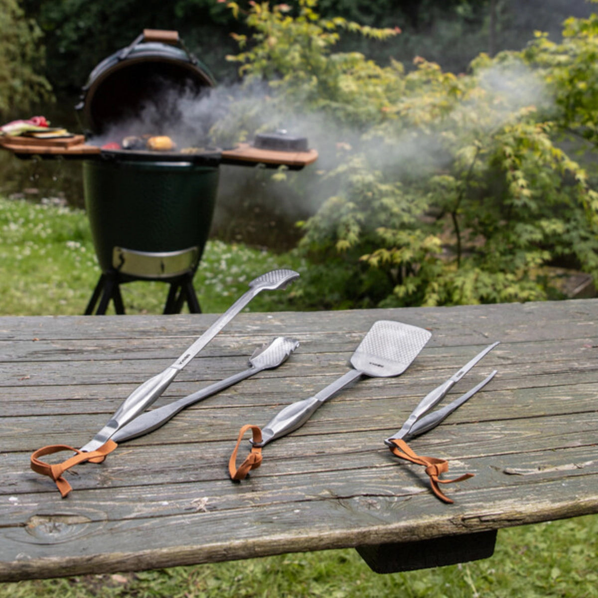 3tlg Monaco+ BBQ Essentials in Grau präsentiert im Onlineshop von KAQTU Design AG. Grillzubehör ist von Boska