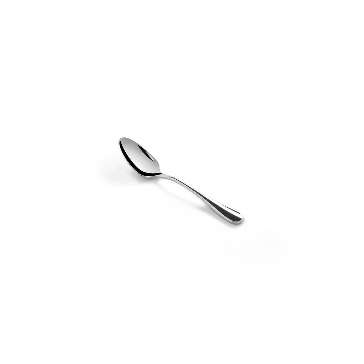Beaune Dessertlöffel Edelstahl poliert in Silber präsentiert im Onlineshop von KAQTU Design AG. Besteck ist von Revol