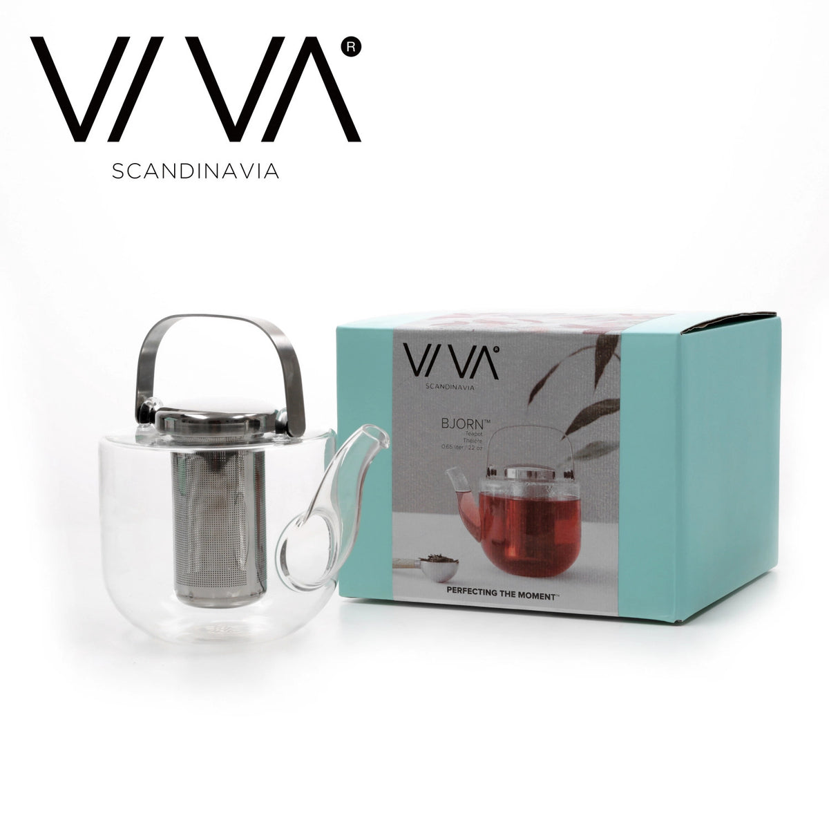 Bjorn Teekrug 650ml Borosilikat in Weiss präsentiert im Onlineshop von KAQTU Design AG. Krug ist von Viva
