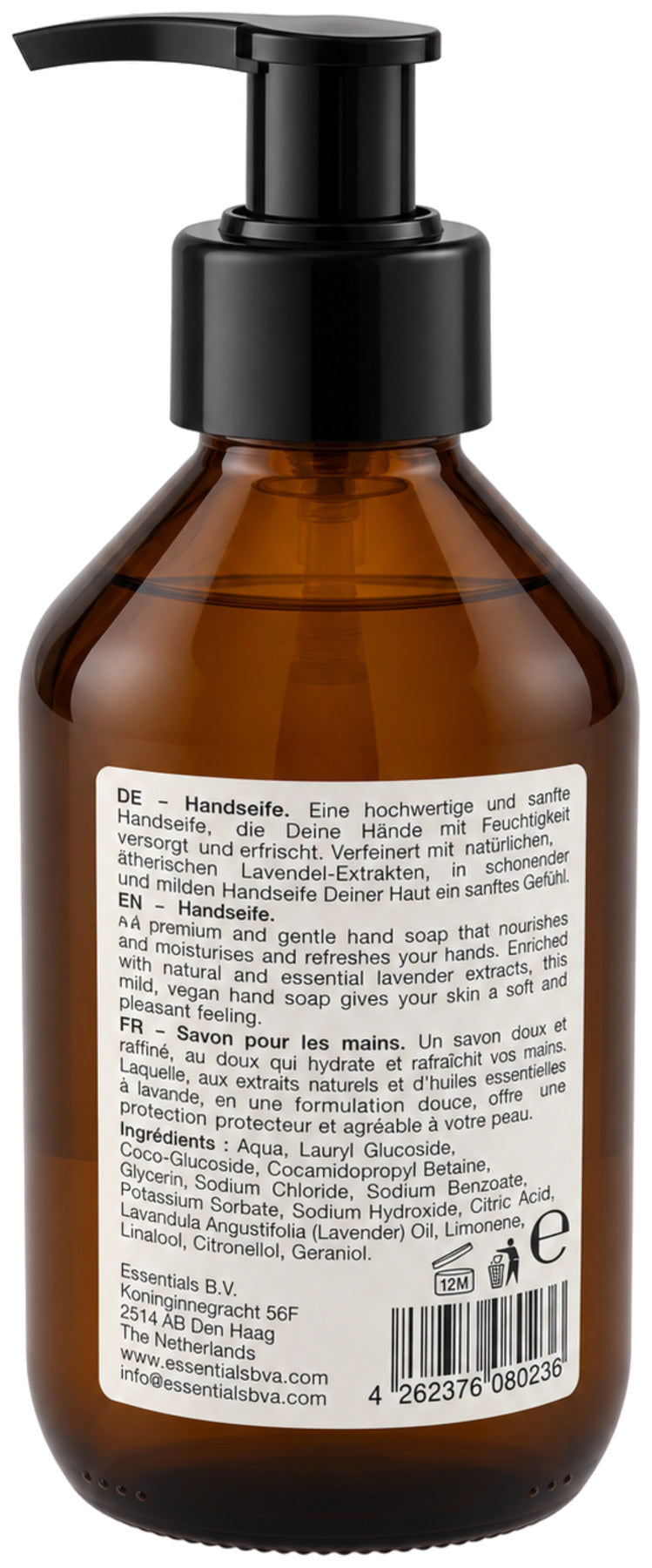 Hand Soap Handseife Lavendel 250ml Kunststoff-Pumpspender in Braun präsentiert im Onlineshop von KAQTU Design AG. Pflege ist von Nordesign