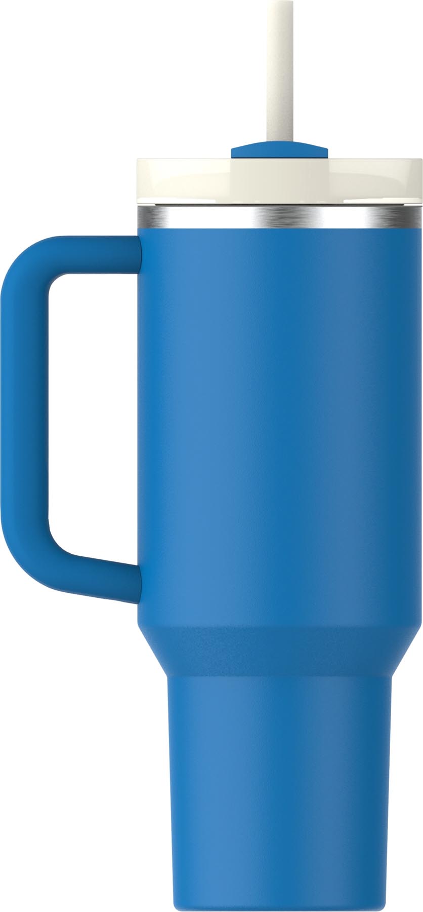 Moderne Stanley Thermosflasche Quencher FlowState 1.18l in leuchtendem Azur, perfekt für die Erfrischung bei jedem Abenteuer.