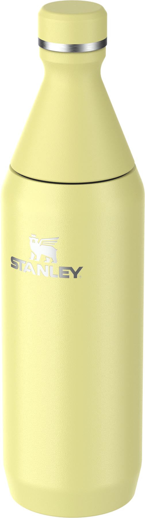 Moderne Thermosflasche in strahlendem Pomelo-Gelb, perfekt für den täglichen Gebrauch. Hält Getränke lange heiß oder kalt.