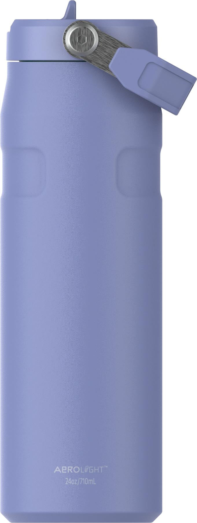 Elegante Stanley IceFlow Flip Straw Flasche in zartem Hydrangea-Violett, perfekt für erfrischende Getränke und aktive Abenteuer.