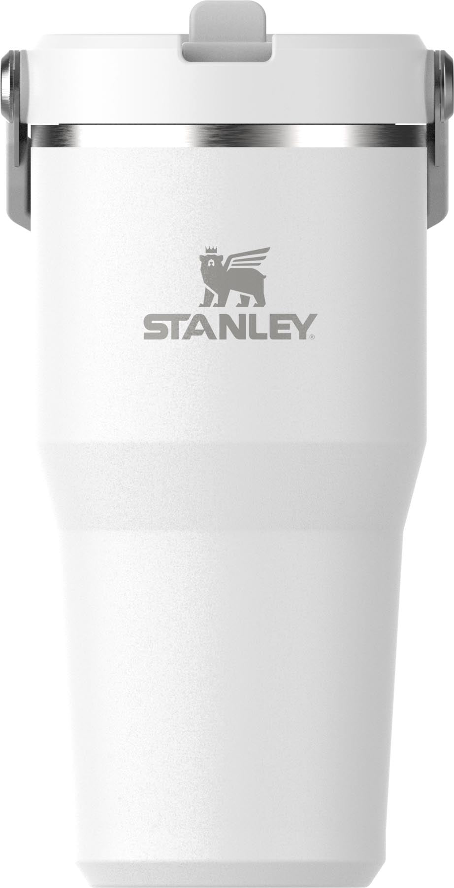 IceFlow Flip Straw Becher 0.6l frost in Weiss präsentiert im Onlineshop von KAQTU Design AG. Aufbewahrungsbehälter ist von Stanley