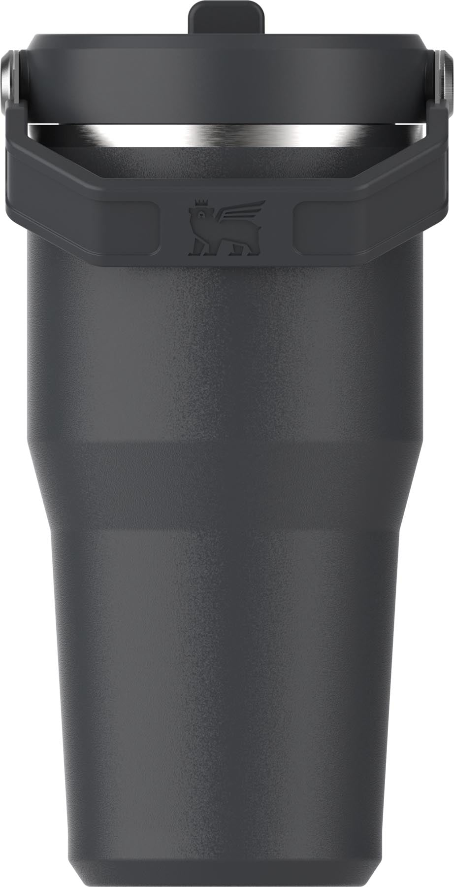 Eleganter Stanley IceFlow Flip Straw Becher in Schwarz, 0.6l, für erfrischende Getränke. Praktisch und robust für Abenteuer und Alltag.