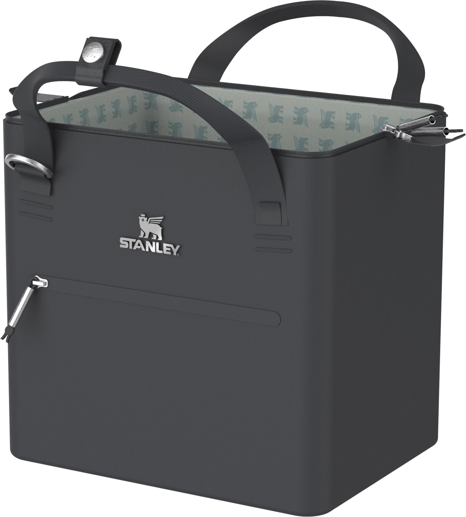 Praktische und elegante Kühltasche in Schwarz von Stanley, 7l Volumen, ideal für Ausflüge, Picknicks und den täglichen Gebrauch.