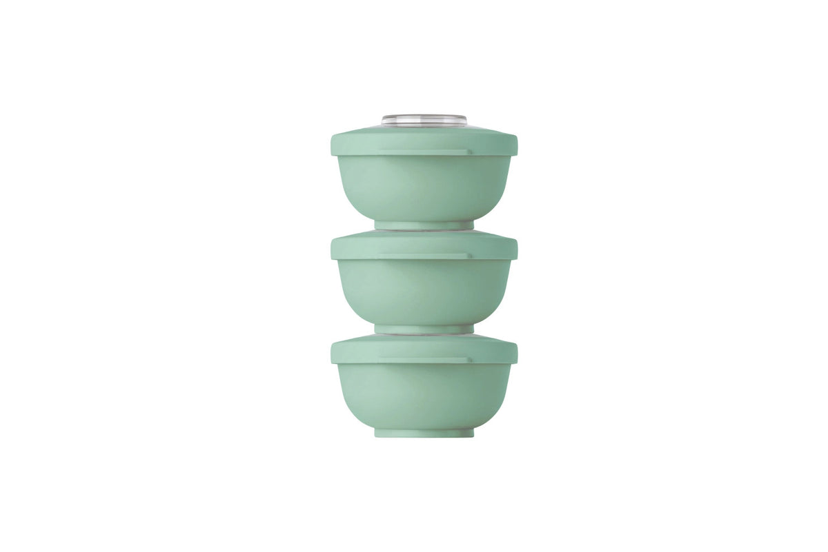 3er Set Tylla 200ml, 105x105x18cm sage in Grün präsentiert im Onlineshop von KAQTU Design AG. Aufbewahrungsbehälter ist von Amuse