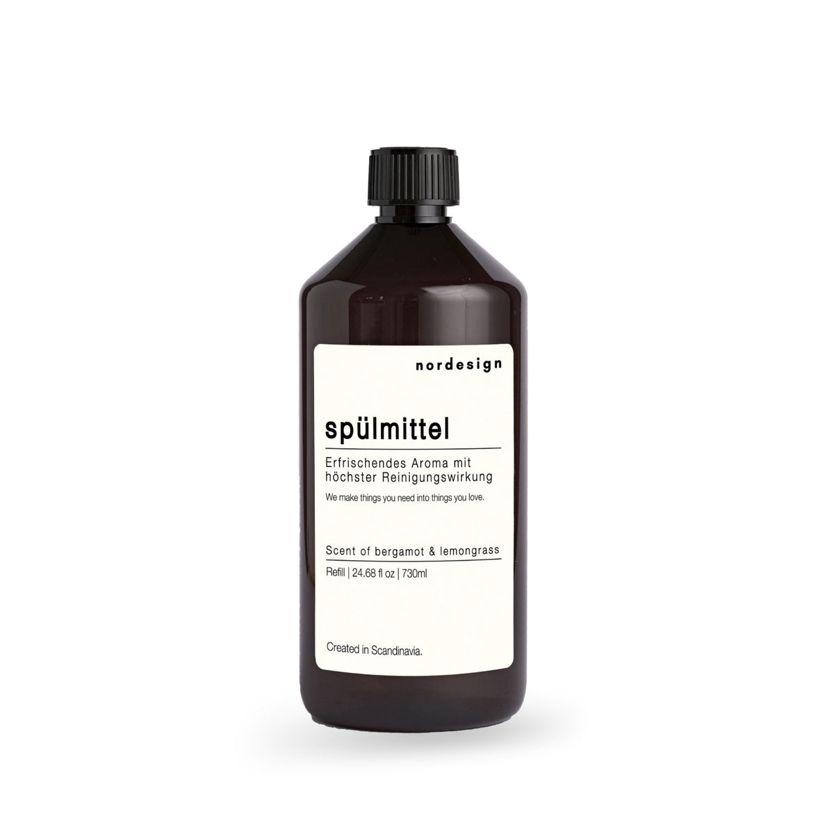 Nachfüllflasche Spülmittel 730ml bergamot & lemongrass in Transparent präsentiert im Onlineshop von KAQTU Design AG. ist von Nordesign