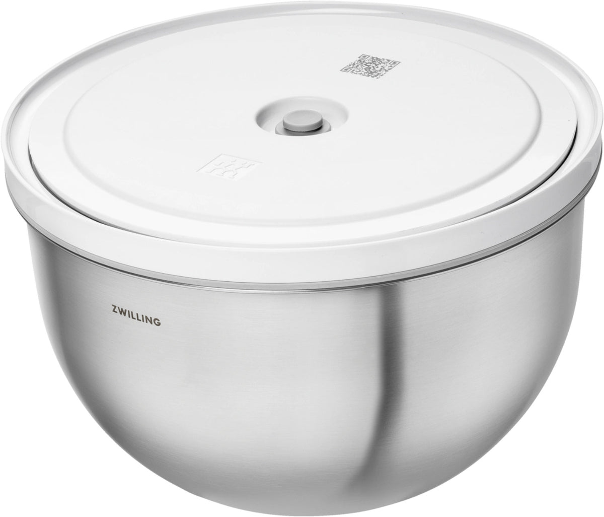 Fresh & Save Bowls Vakuumschüssel L, Edelstahl in Silber präsentiert im Onlineshop von KAQTU Design AG. Aufbewahrungsbeutel ist von Zwilling