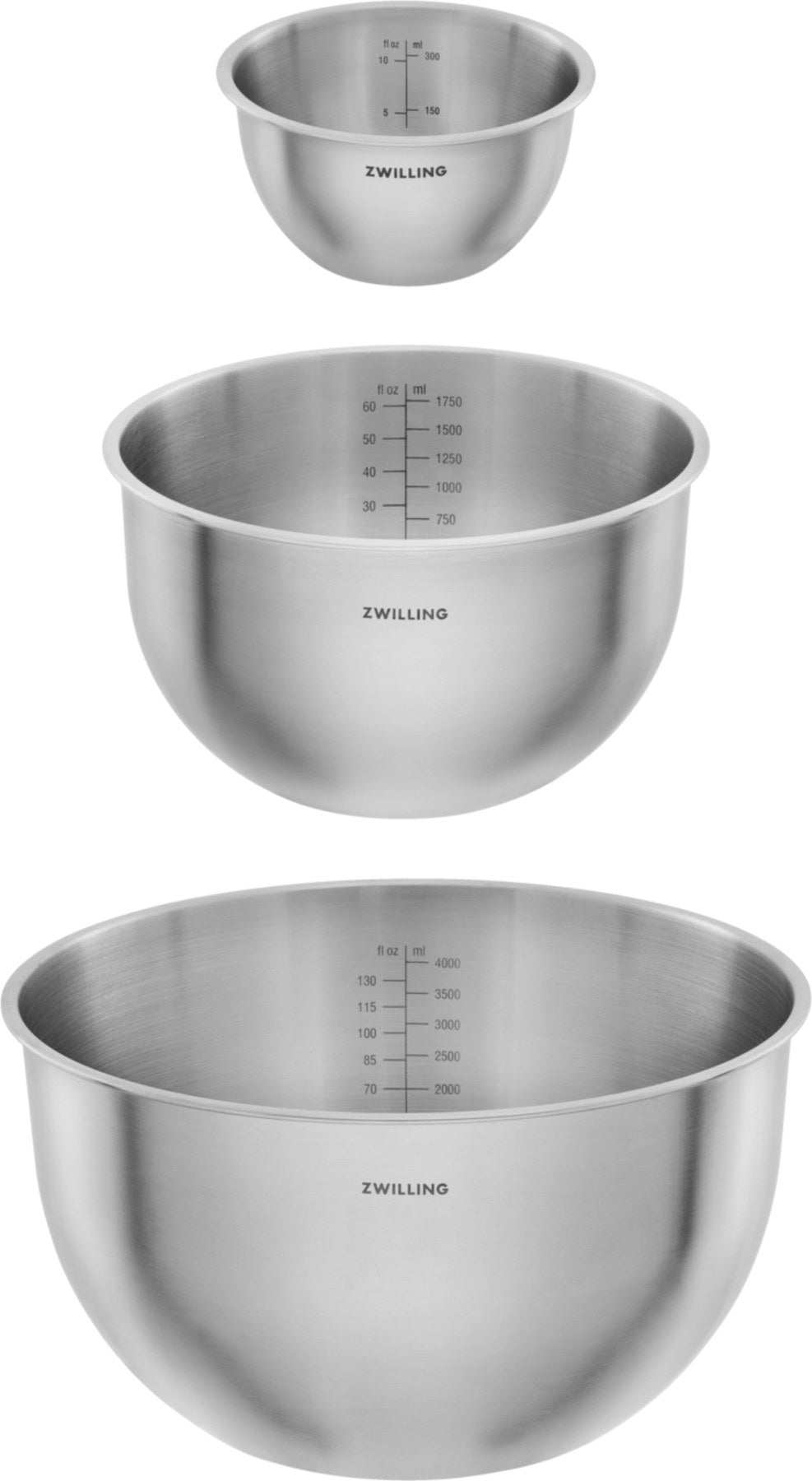 3tlg. Fresh & Save Bowls Schüssel Set Edelstahl in Silber präsentiert im Onlineshop von KAQTU Design AG. Aufbewahrungsbeutel ist von Zwilling