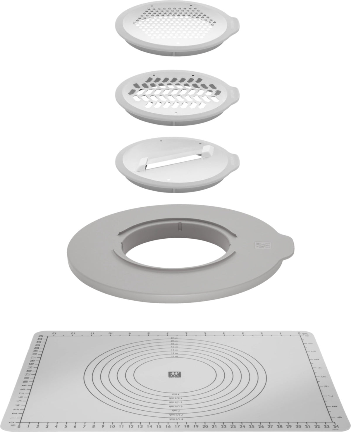 5tlg. Fresh & Save Bowls Zubehör Set in Grau präsentiert im Onlineshop von KAQTU Design AG. Aufbewahrungsbeutel ist von Zwilling