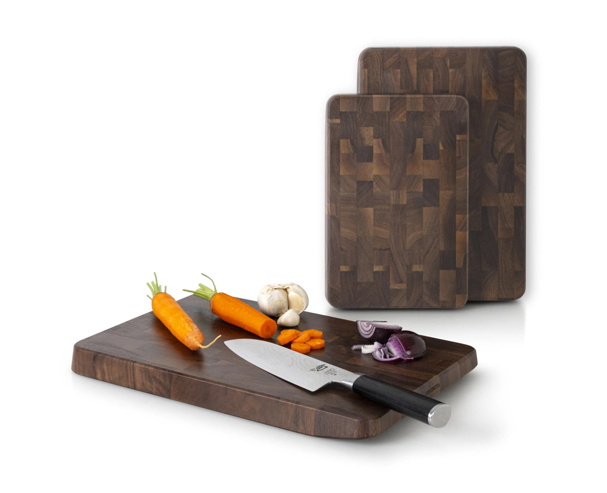 Walnuss Stirnholz Schneidebrett 27x18x2.6 cm in Braun präsentiert im Onlineshop von KAQTU Design AG. Schneidbrett ist von Continenta