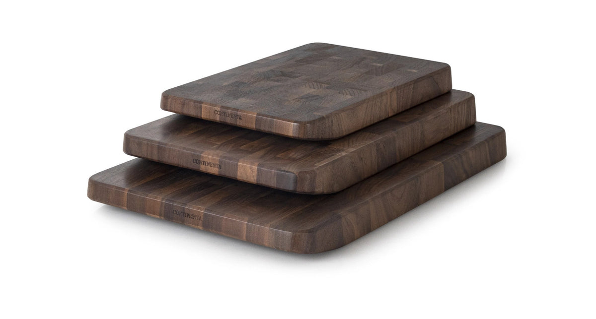 Walnuss Stirnholz Schneidebrett 27x18x2.6 cm in Braun präsentiert im Onlineshop von KAQTU Design AG. Schneidbrett ist von Continenta