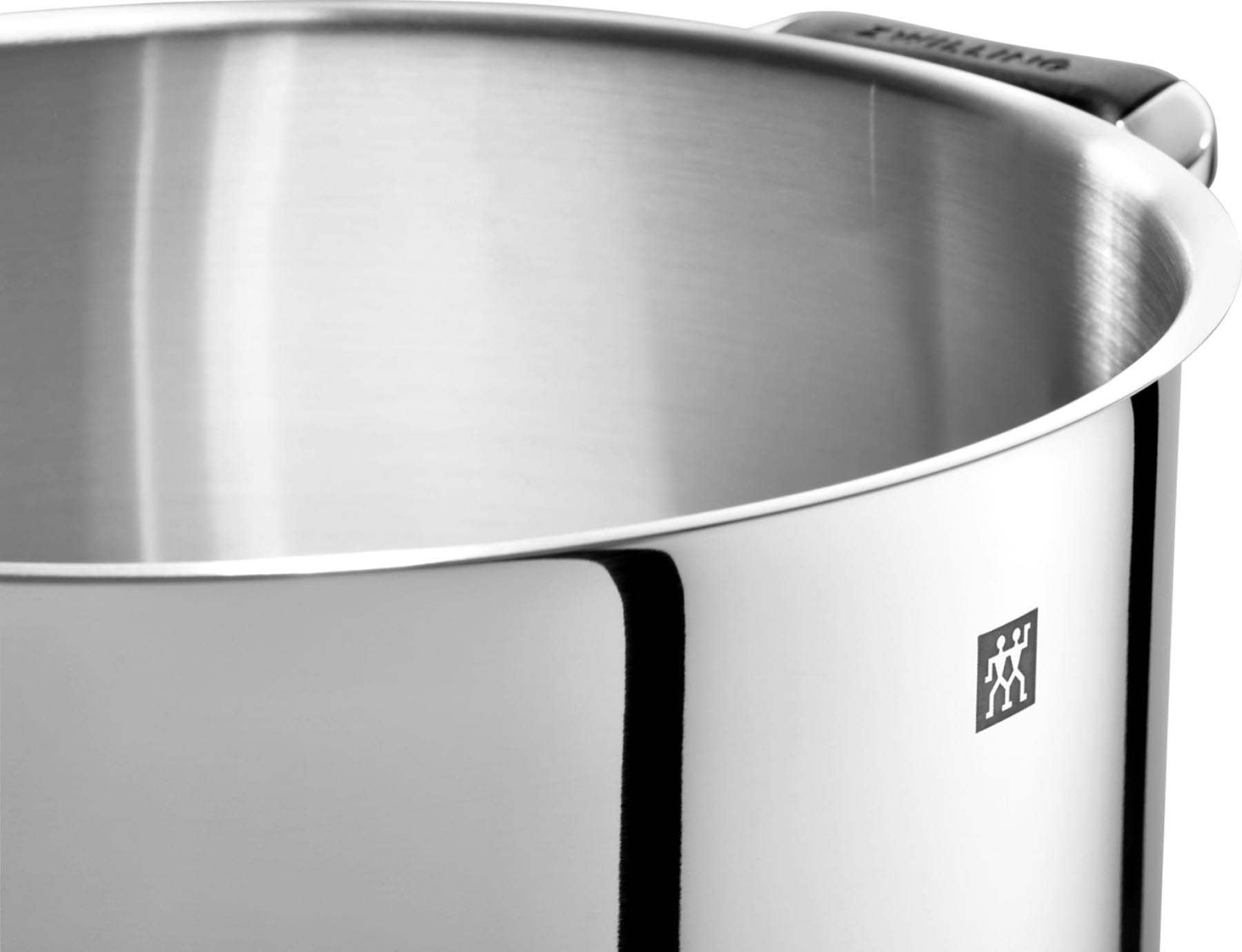 Hochwertiges 5-teiliges Kochtopfset von Zwilling Poletto, perfekt für vielseitige Kochtechniken und stilvolles Servieren.