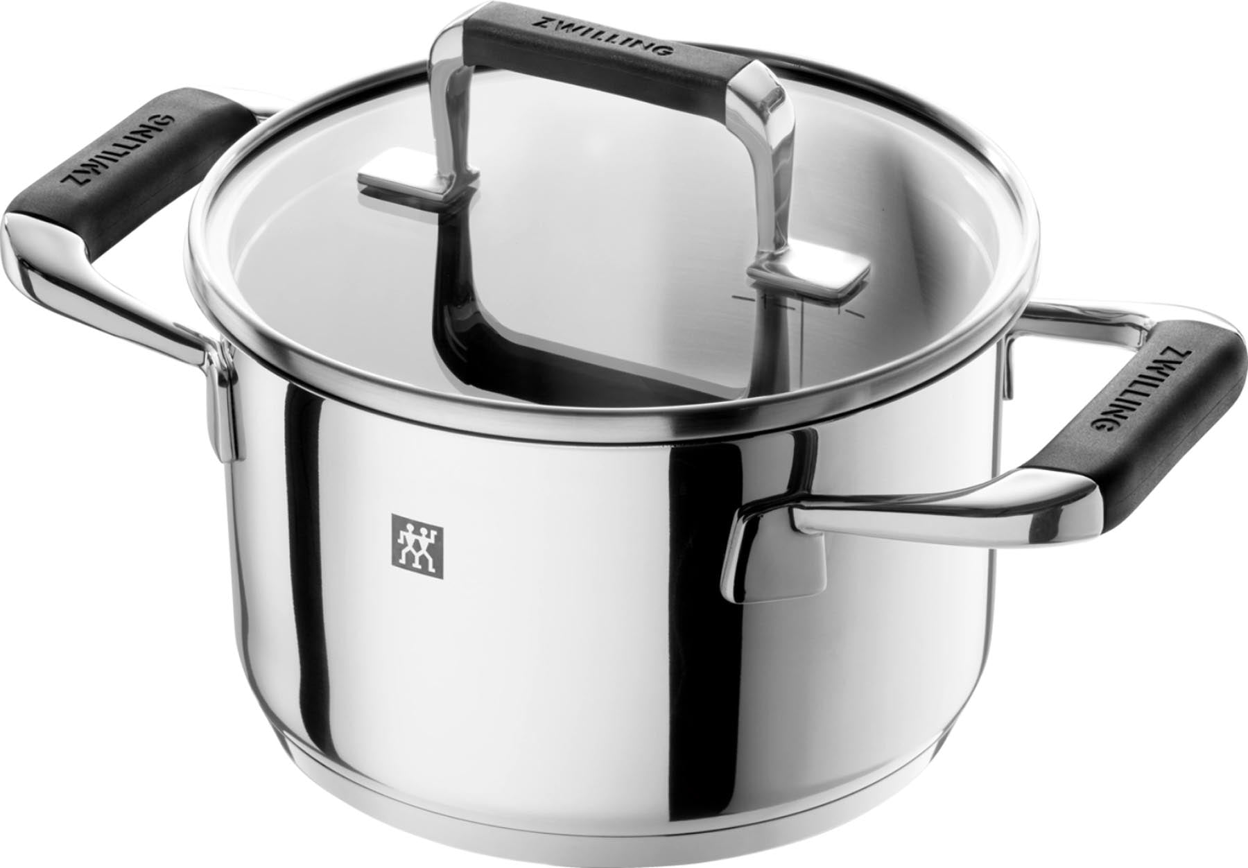 Hochwertiges 5-teiliges Kochtopfset von Zwilling Poletto, perfekt für vielseitige Kochtechniken und stilvolles Servieren.