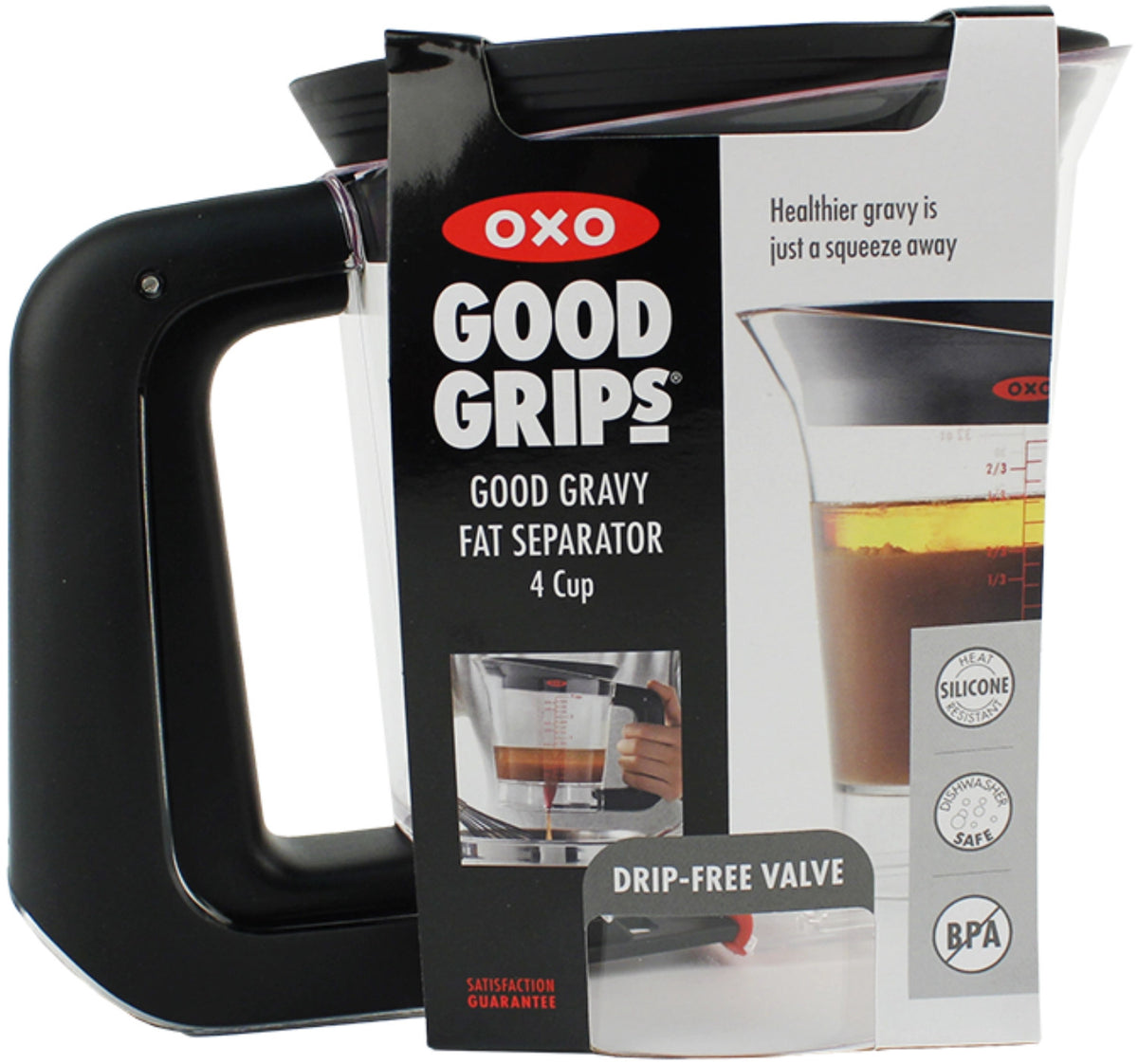 Good Grips Fetttrenner 1L in Transparent präsentiert im Onlineshop von KAQTU Design AG. Haushaltshilfen ist von OXO
