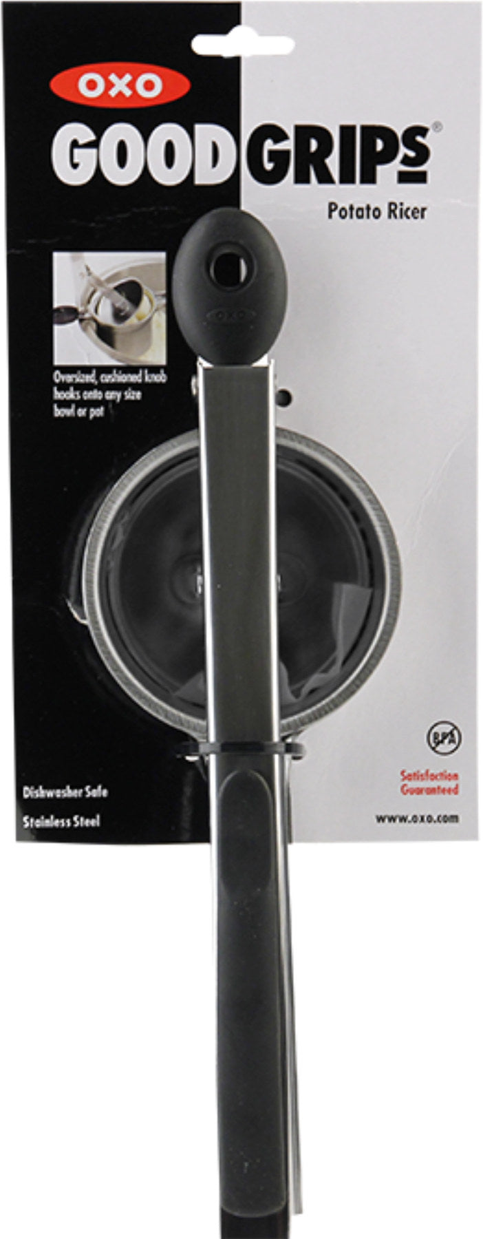 Good Grips Kartoffelstampfer Edelstahl in Silber präsentiert im Onlineshop von KAQTU Design AG. Küchenhelfer ist von OXO