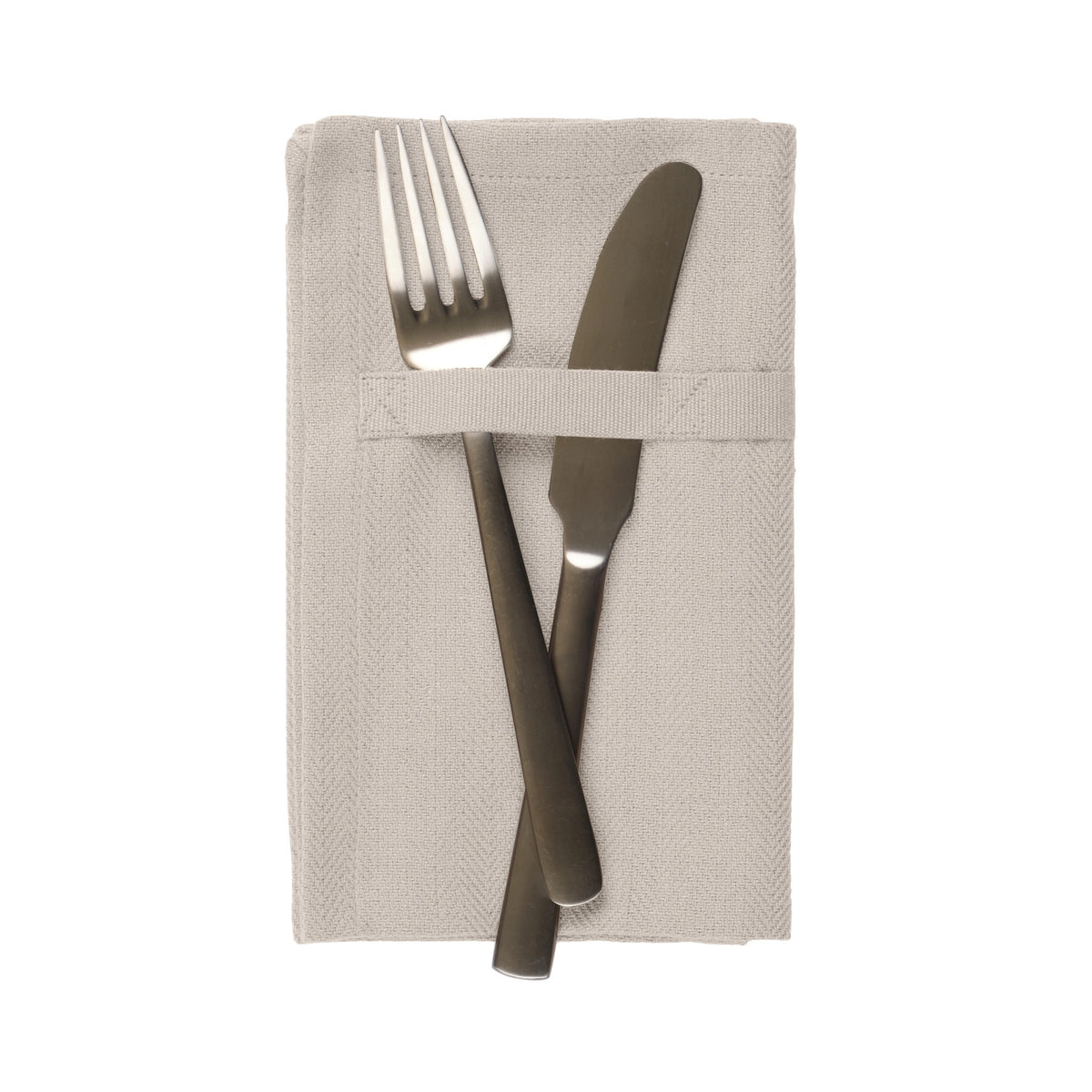 Dinner 4er Set Stoffserviette 35x40cm stone Biobaumwolle in Beige präsentiert im Onlineshop von KAQTU Design AG. Servietten ist von The Organic Company