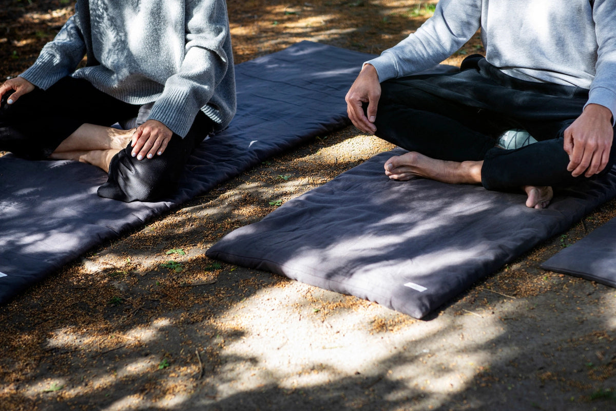 Meditationsmatte 70x200cm to go dark blue Biobaumwolle in Blau präsentiert im Onlineshop von KAQTU Design AG. Haushaltshilfen ist von The Organic Company