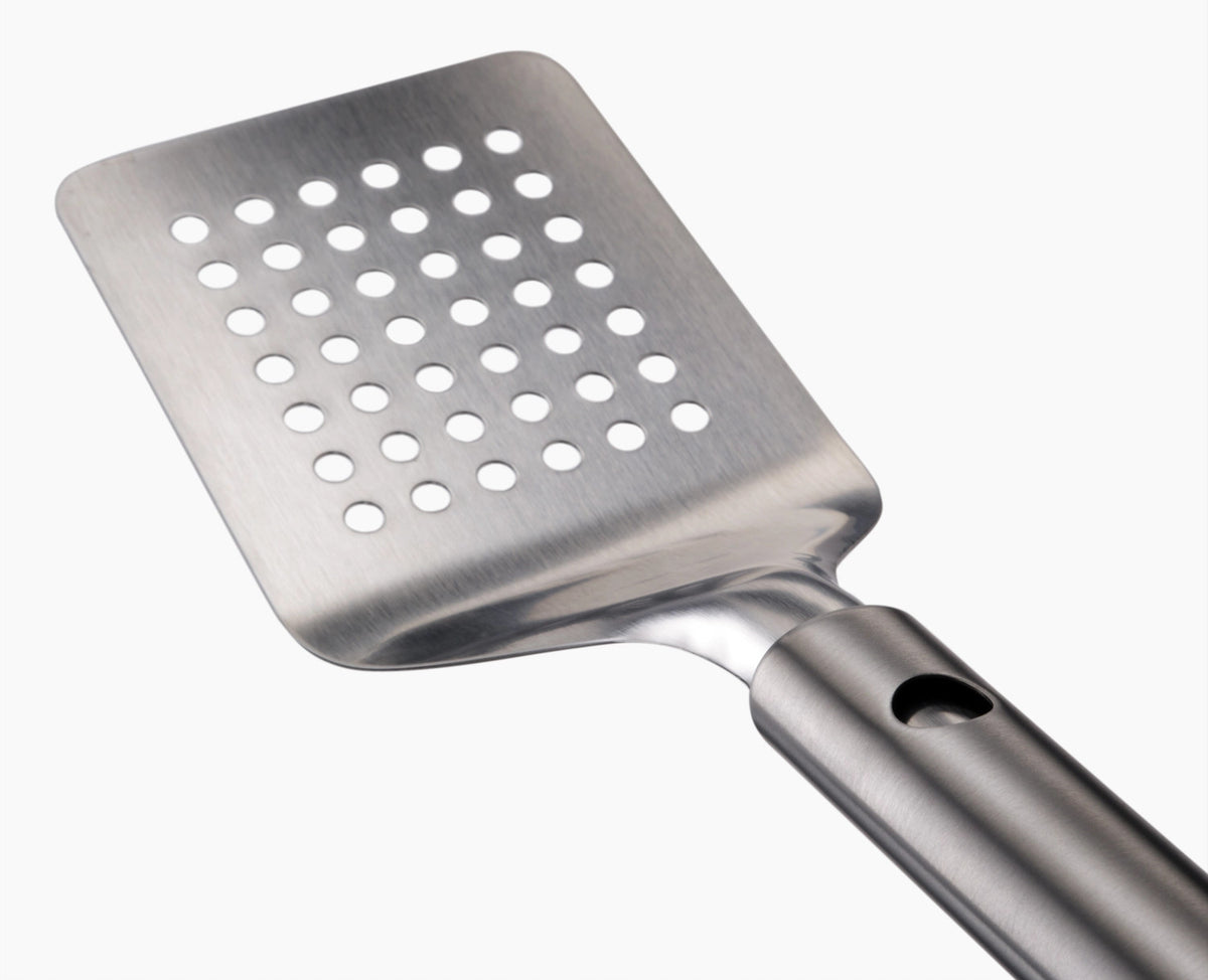 3er Set GrillOut BBQ Wender, Zange und Gabel Edelstahl in Silber präsentiert im Onlineshop von KAQTU Design AG. Grillbesteck ist von Joseph Joseph