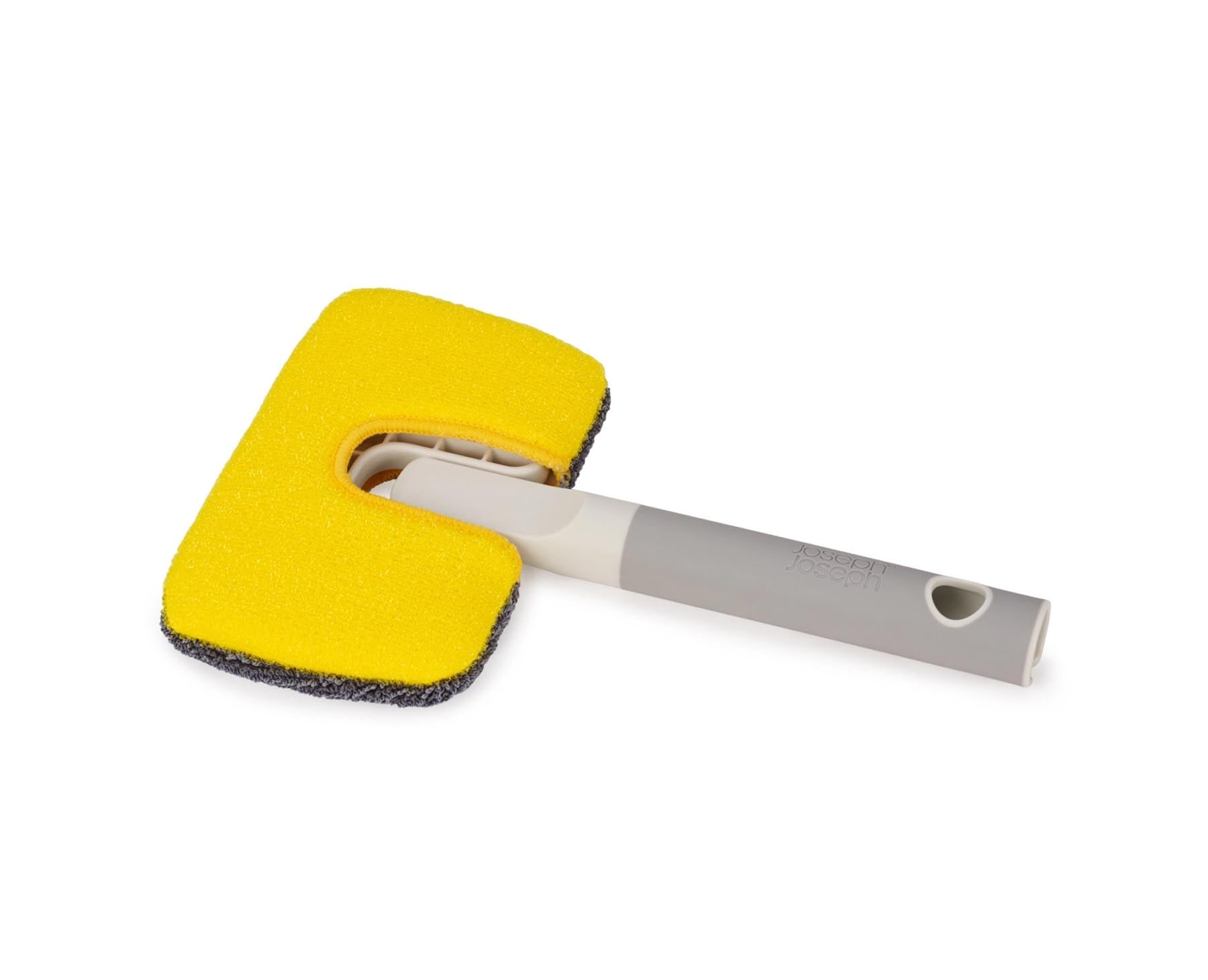 CleanTech 2-in-1 Bodenschrubber 3.5x17x18.5 light stone in Grau präsentiert im Onlineshop von KAQTU Design AG. Besen ist von Joseph Joseph