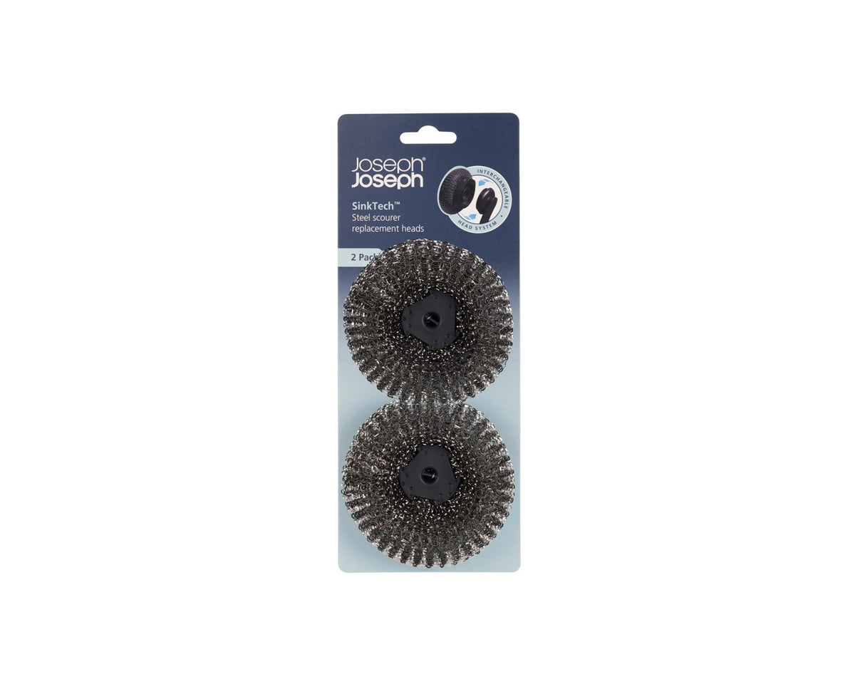 SinkTech Ersatzkopf für Spülbürste Stahlwolle 9x3.5cm in Schwarz präsentiert im Onlineshop von KAQTU Design AG. Abwasch ist von Joseph Joseph