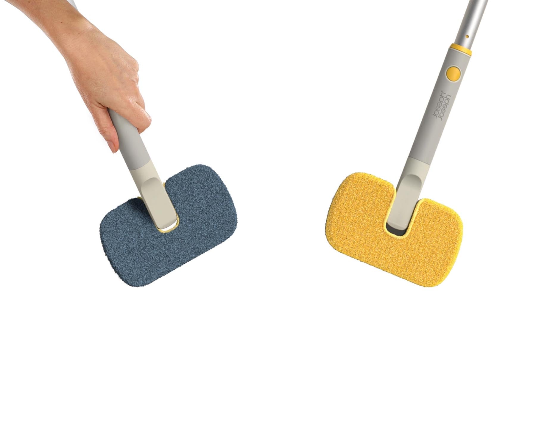 Komplettes CleanTech Reinigungsset in stilvollem Light Stone von Joseph Joseph, perfekt für gründliche und mühelose Haushaltsreinigung.
