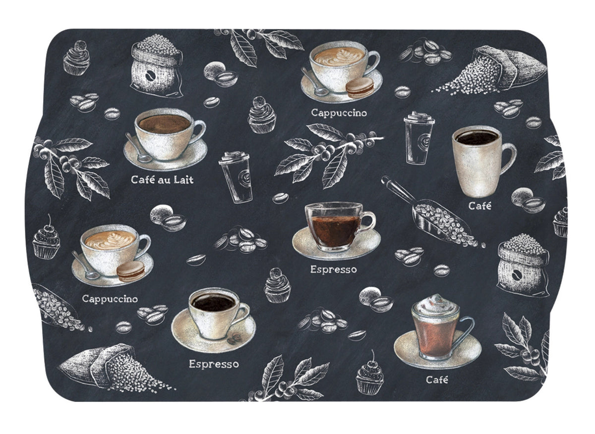Barista Tablett mit Griffen 33x22cm in Mehrfarbig präsentiert im Onlineshop von KAQTU Design AG. Tablett ist von Easy Life
