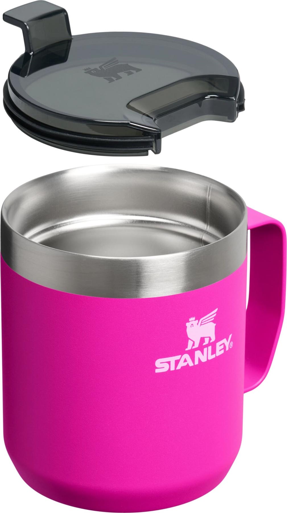 Stylischer violetter Camp Mug von Stanley mit 0,35 l, perfekt für Abenteuer in der Natur und den täglichen Genuss von Getränken.