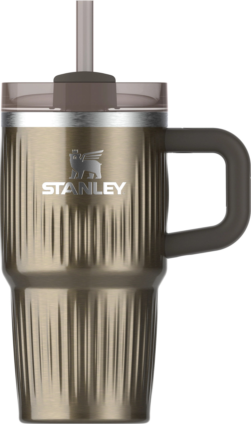 Quencher Fluted 0.6l gunmetal shine in Grau präsentiert im Onlineshop von KAQTU Design AG. Thermosflasche ist von Stanley
