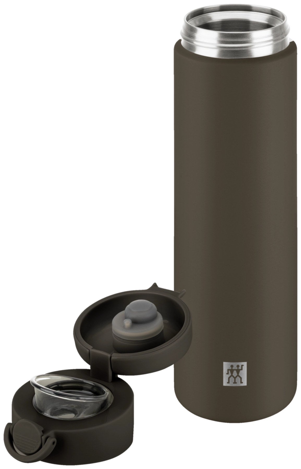 Thermo Plus Thermoflasche 500ml Grey Mocca in Grau präsentiert im Onlineshop von KAQTU Design AG. Trinkflaschen ist von Zwilling