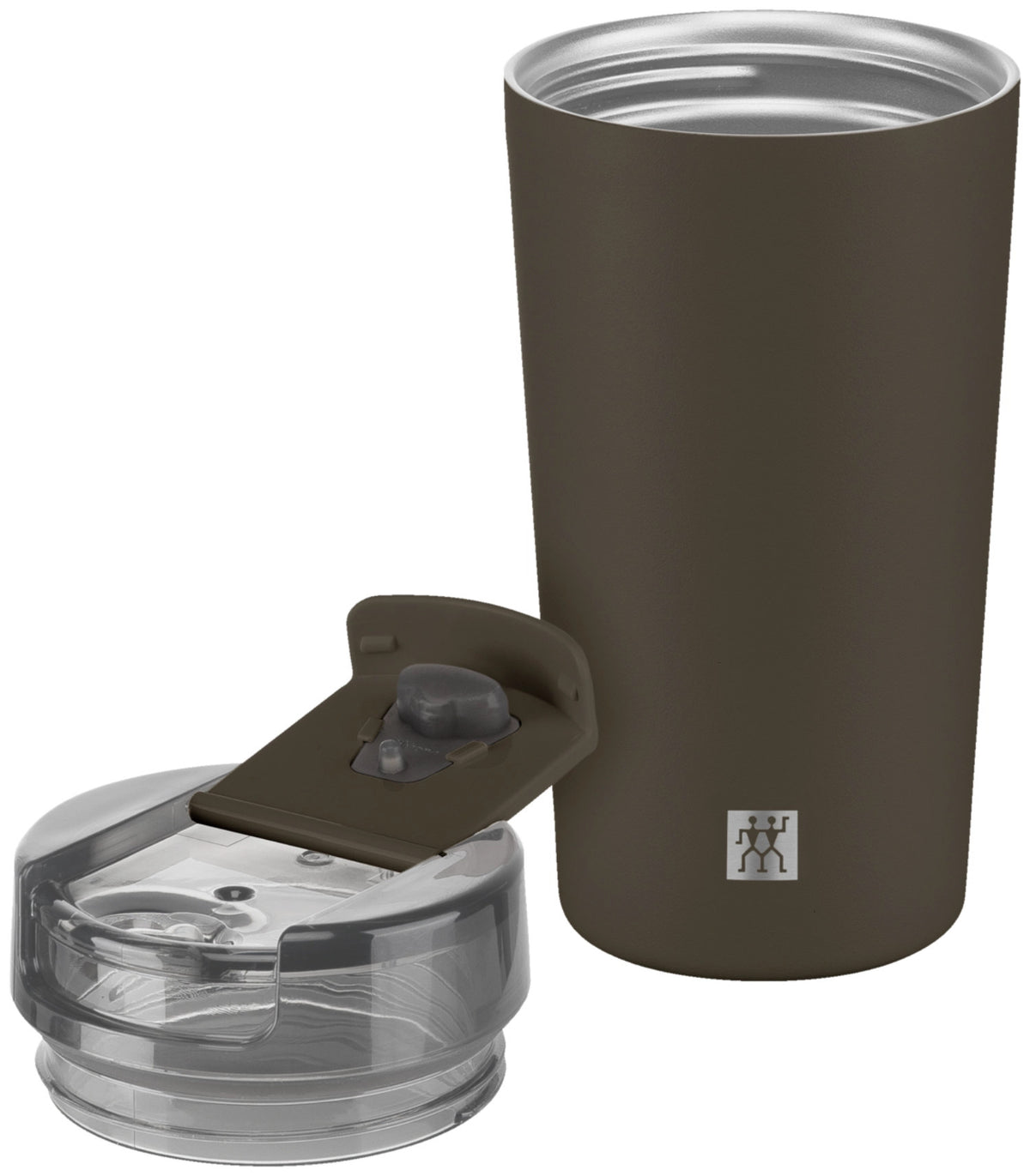 Thermo Plus Thermobecher 480ml Grey Mocca in Grau präsentiert im Onlineshop von KAQTU Design AG. Trinkflaschen ist von Zwilling
