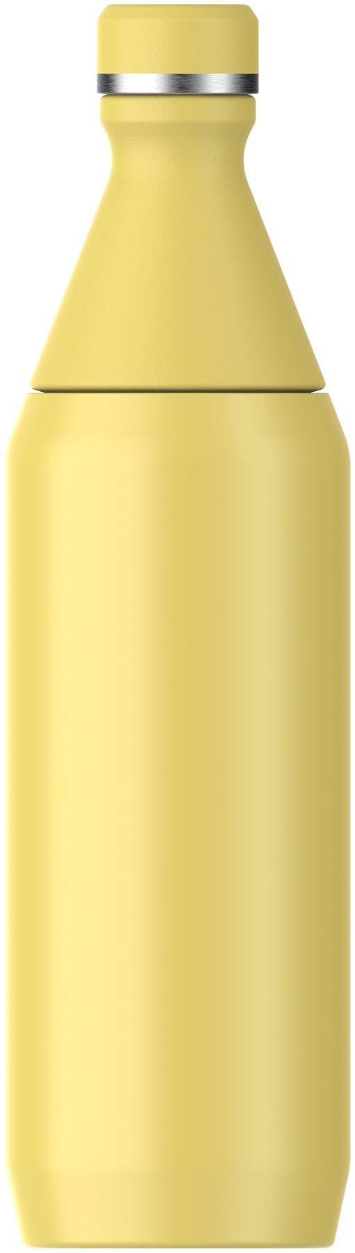 Elegante Thermosflasche in strahlendem Gelb, 0.6l, ideal für unterwegs. Hochwertige Stanley-Qualität für stilvolle Hydration.