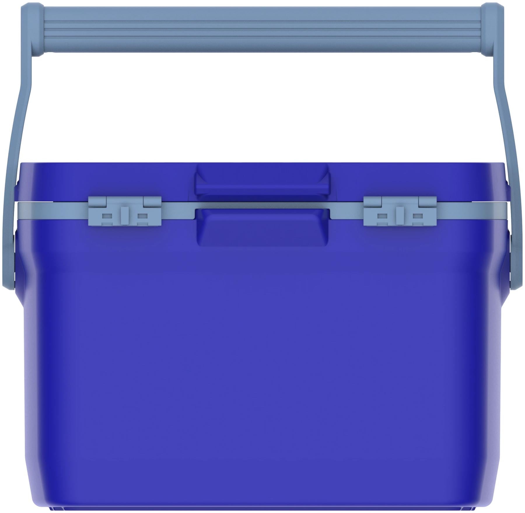Stylische und praktische Kühltasche in Cobalt-Blau von Stanley, ideal für Outdoor-Aktivitäten und Picknicks, mit 15.1l Fassungsvermögen.