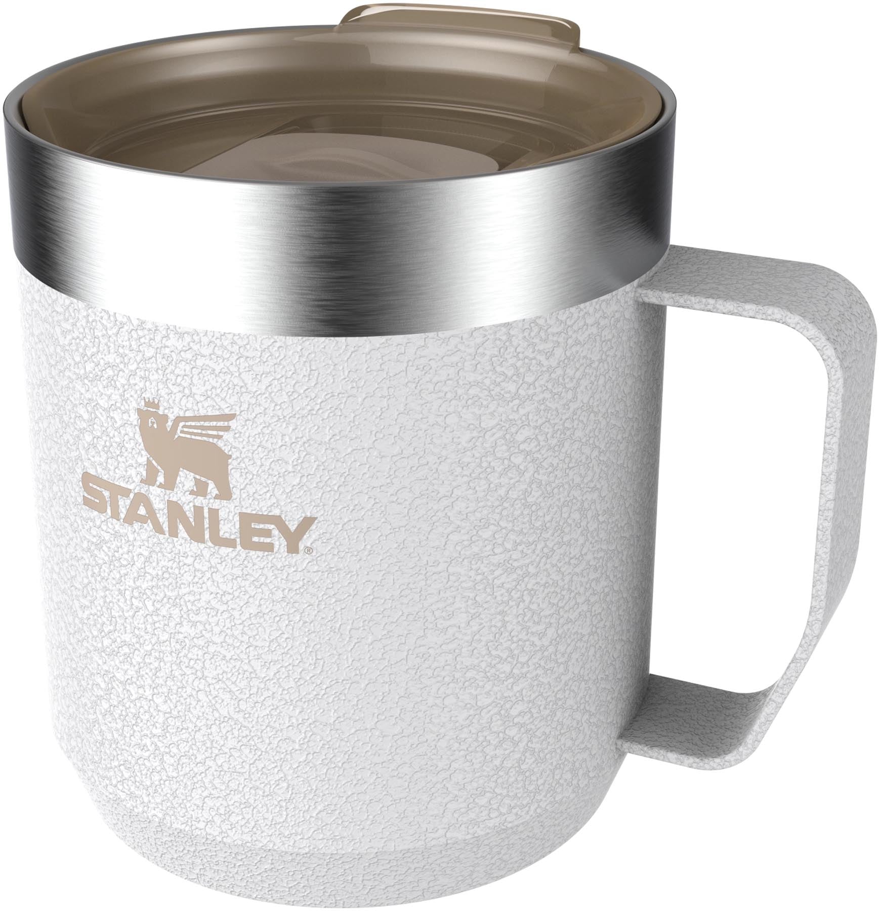 Robuster Everyday Camp Mug 0.35l in elegantem Hammertone Frost von Stanley, perfekt für heiße Getränke unterwegs und im Freien.