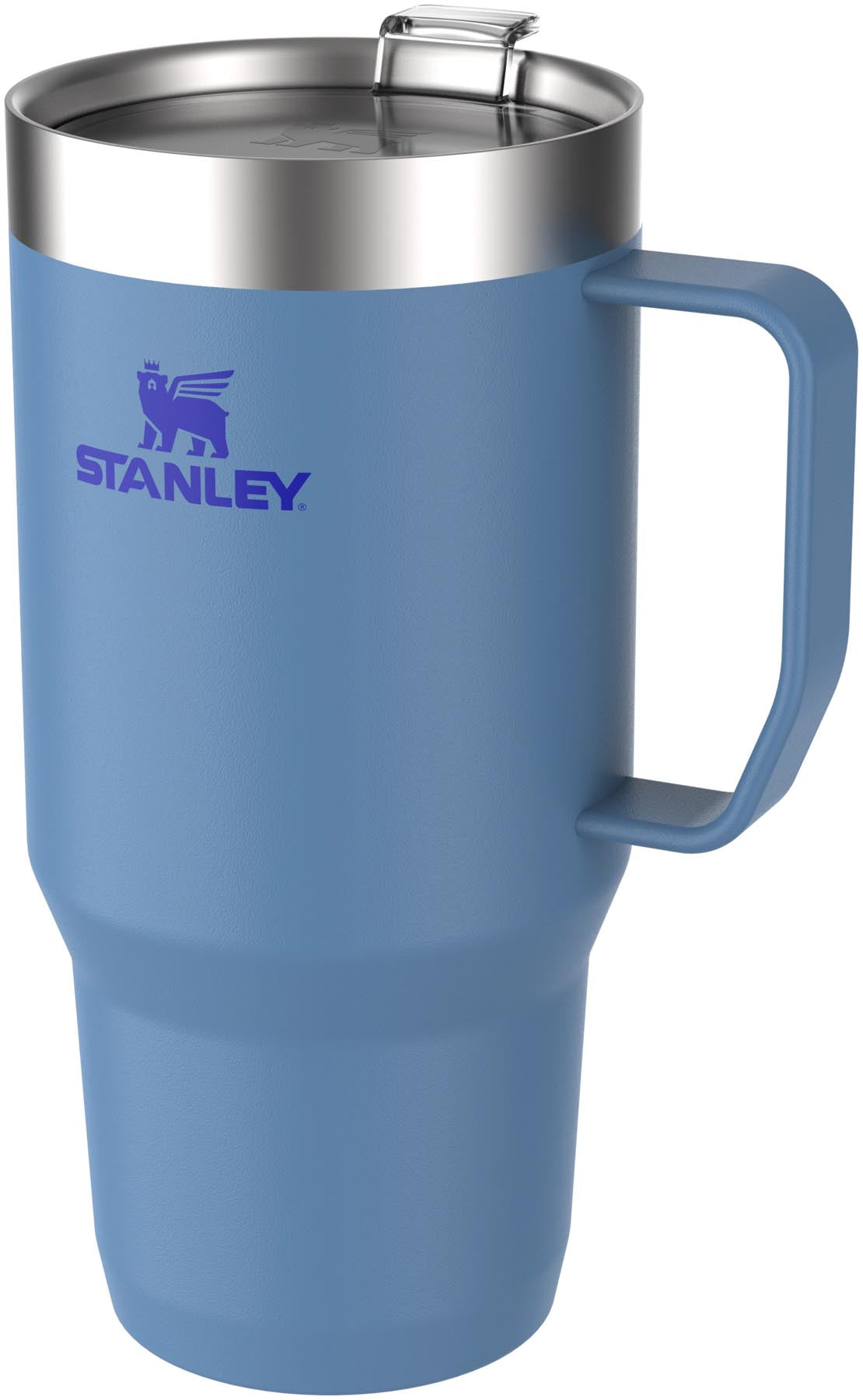 Praktische und elegante Everyday Suburban Mug 0.7l in sanftem Himmelblau von Stanley, ideal für alle Getränke, ob heiß oder kalt, für den täglichen Gebrauch.