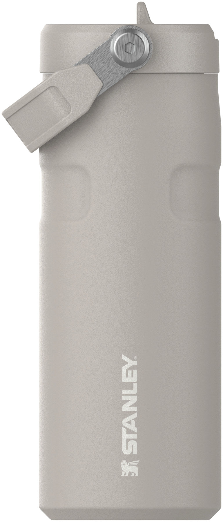 IceFlow Flip Straw Flasche 0.47l ash in Grau präsentiert im Onlineshop von KAQTU Design AG. Thermosflasche ist von Stanley