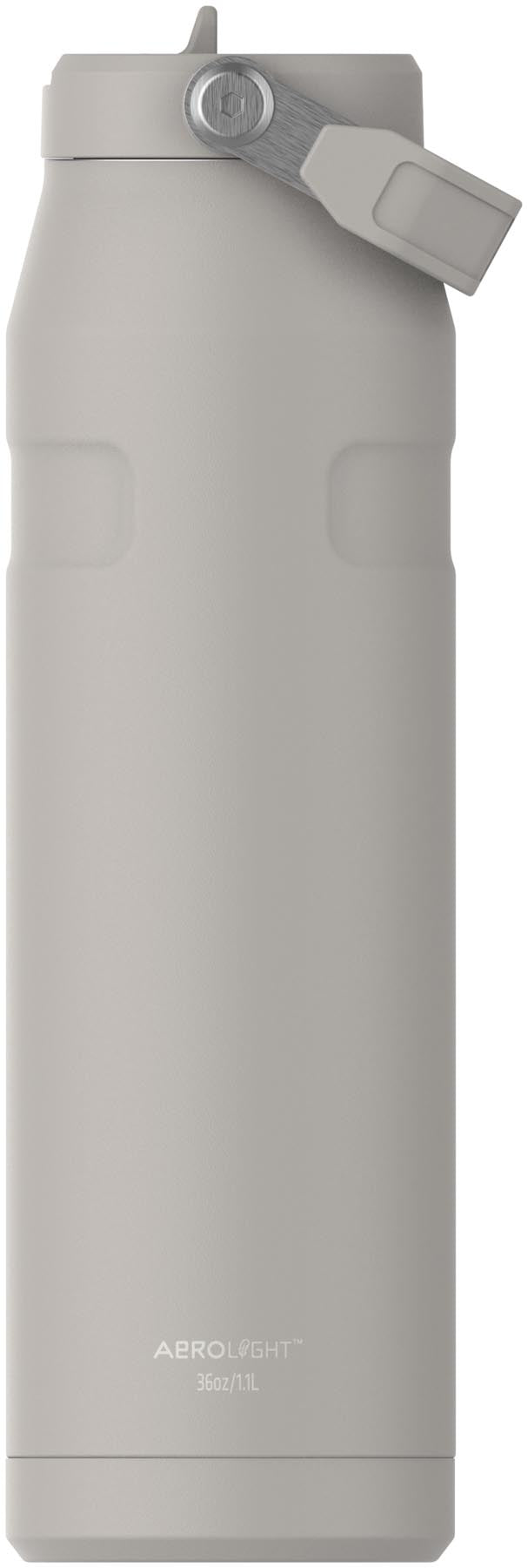 Moderne Stanley IceFlow Flip Straw Flasche in schickem Grau, 1.06l, ideal für erfrischende Getränke unterwegs.
